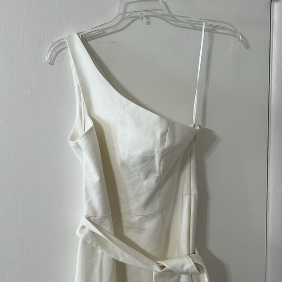 Finders Keepers Francis One-Shoulder Belted Midi Dress Sz 6 — NWT, Side Zip, Eve - Picture 5 of 13